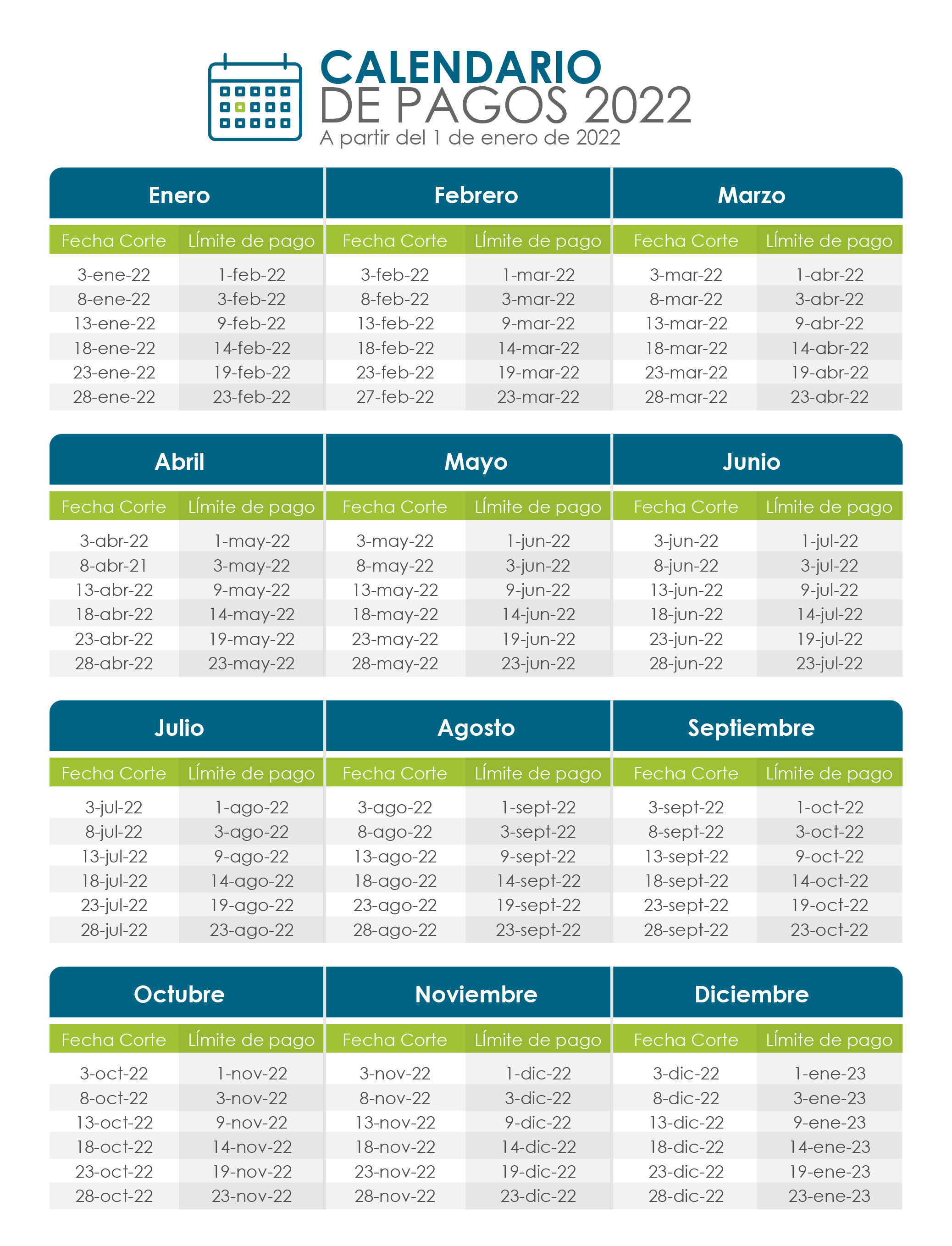 Calendario C1 2022